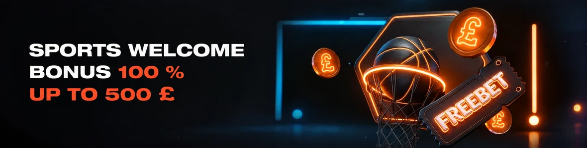Sports welcome bonus of 100% up to £500 for new Fresh Bet Casino accounts
